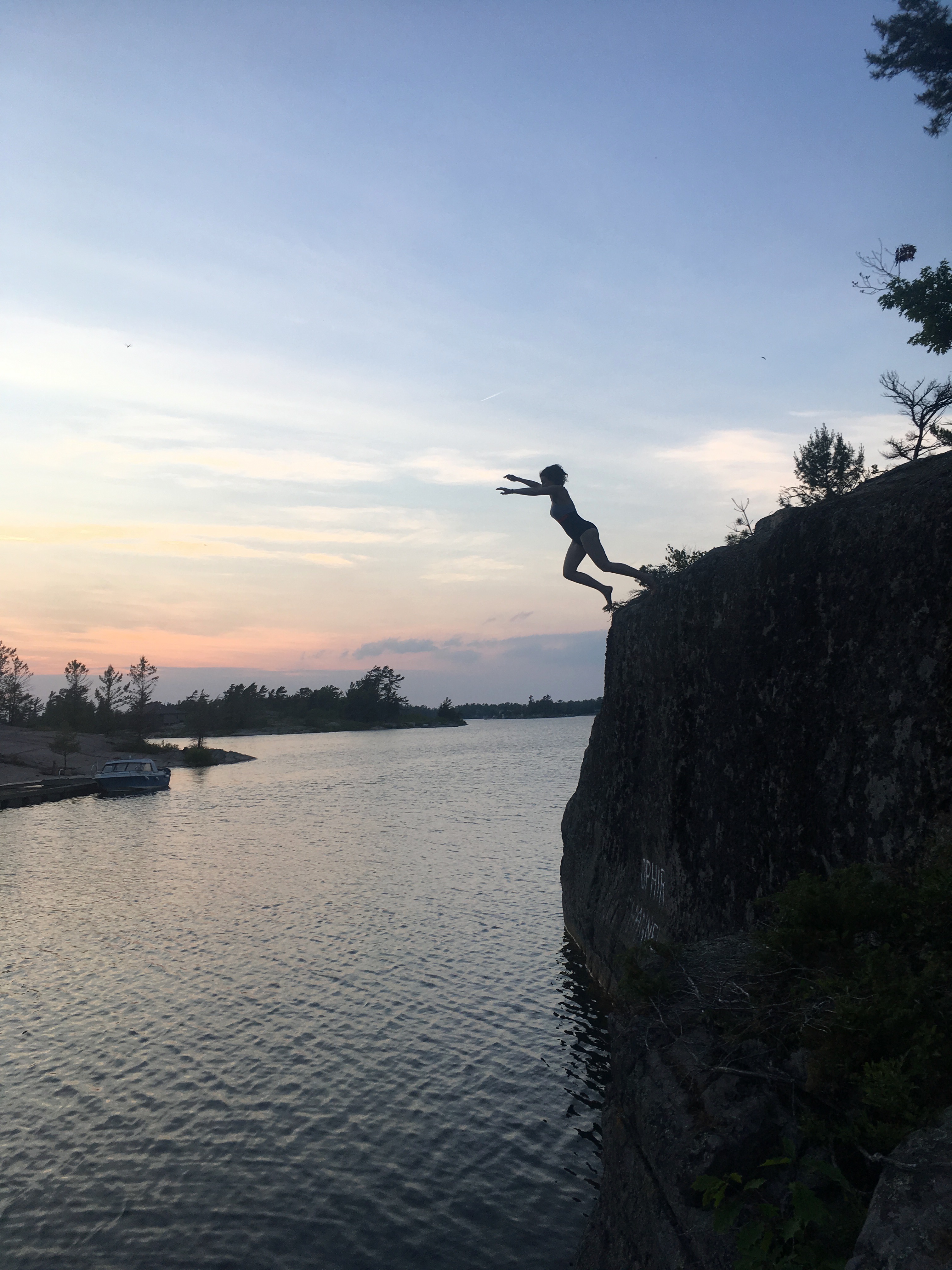 Jump and the lake will appear... cliff jump Juy 2918